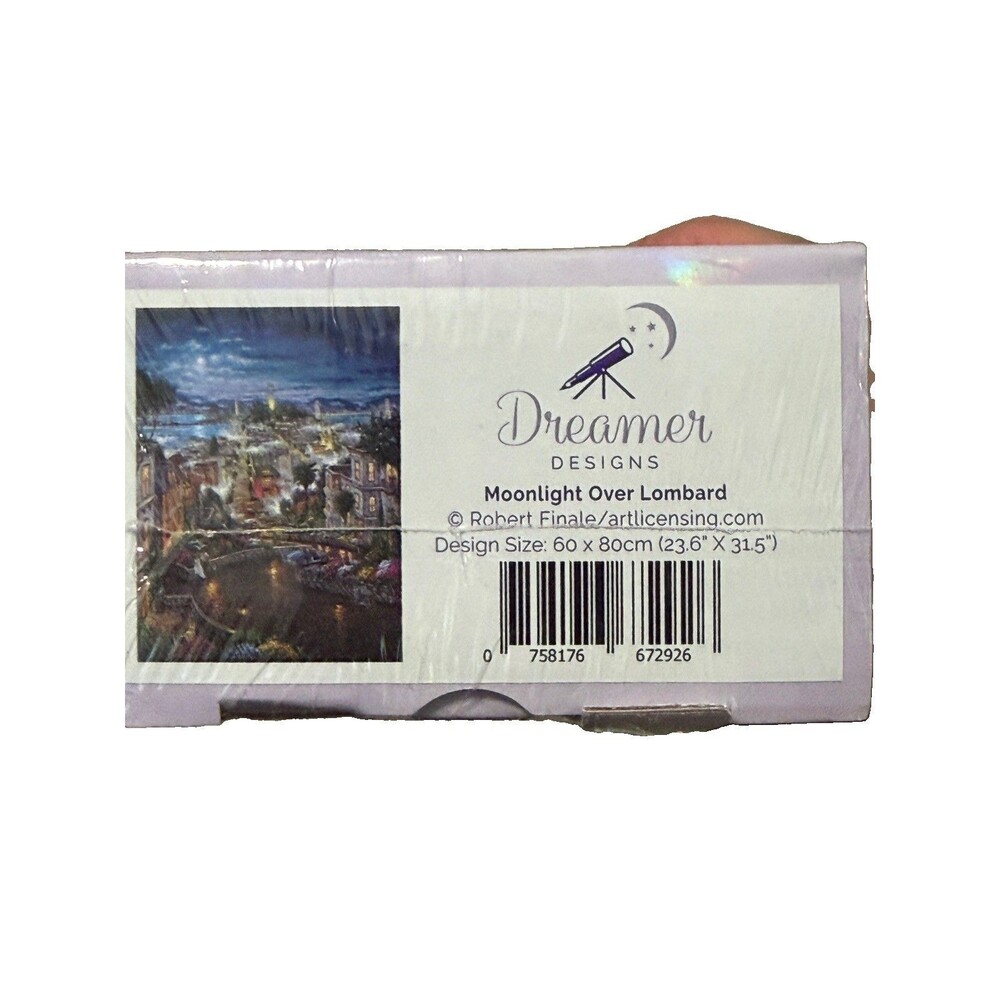Dreamer Designs Diamond Art Painting Square Kit Moonlight Over Lombard New